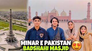 MINAR E PAKISTAN & BADSHAHI MASJID VISIT️ // NABI PAK KE TABARKAT