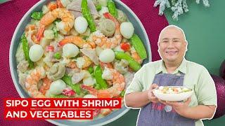 Sipo Egg with Shrimps and Vegetables Recipe