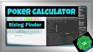 Poker Calculator - Sizing Calculator