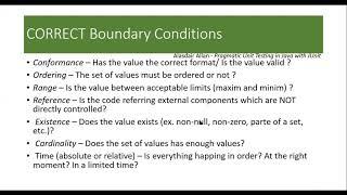 CTS En Course 6   Right-BICEP and CORRECT in Unit Testing