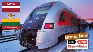 Brand New International Train Vilnius - Riga in LTG Link First Class Cabin