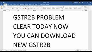 GSTR2B issue solve