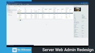 Server Web Admin Redesign - Nx Witness v5