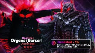 Max Tier Deadshot Guts Berserk Evo Showcase in Anime Power Defense Roblox