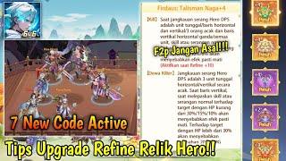 7 New Code Active | Tips Refine Relik Hero Paling Worth It - Mythic Samkok (Android)