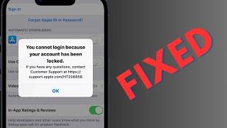 You cannot login because your account has been locked here how to fix on iPhone