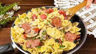 This Creamy Farfalle Pasta Impressed Everyone! Easy, Quick and Astoundingly Delicious!