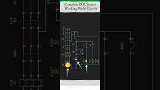 DOL Starter Complete Wiring With Operational Demo | DOL starter animation video