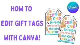 How to Edit Gift Tags on Canva Tutorial