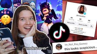 going undercover as a ROBLOX tiktok fanpage for one week!