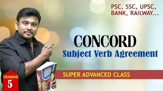 CONCORD (Subject Verb Agreement)  English Grammar in Malayalam  PSC/UPSC/SSC/IRB/BANK/RAILWAY