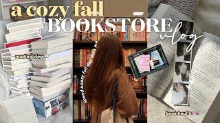cozy bookstore vlog ️ spend the day book shopping with me at barnes & noble + book haul!
