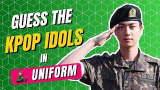 KPOP GAME | GUESS THE KPOP IDOLS IN MILITARY UNIFORM