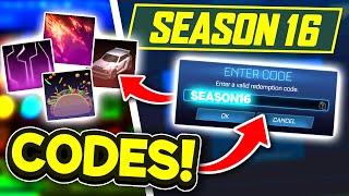 *NEW* SEASON 16 Redeem Codes! In Rocket League