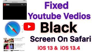 Youtube Vedios Black Screen Playing  Safari How To Fix Youtube Vedios Black Screen Safari in iPhone