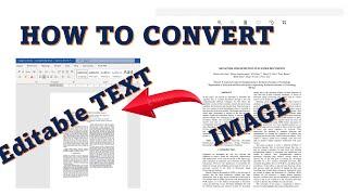 How to Convert Scanned Image to Editable Text without using any software