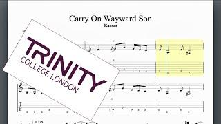 Carry On Wayward Son Trinity Grade 7 Guitar