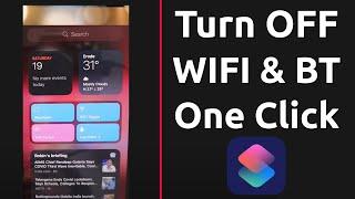 One Tap TURN OFF Bluetooth and WiFi in iPhone without Going to Settings #Shorts