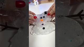 Melted Snowman ️ Clear Slime #slime #asmr #gifted