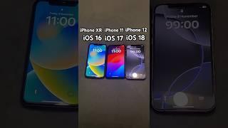 iOS 16 iPhone XR Vs iOS 17 iPhone 11 Vs iOS 18 iPhone 12 Startup Test.