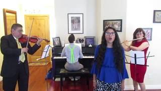 Samantha Paredes sings "Savior, Redeemer of My Soul" (with violin/flute/piano)