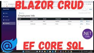Blazor Complete CRUD using Entity Framework | Blazor CRUD | Entity Framework