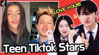 Korean Teens React to 'American teen Tiktok stars' for the first time!!