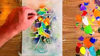 Elegant Abstract Painting | Art Tutorial | Fun With Acrylics | Relaxing | Step By Step