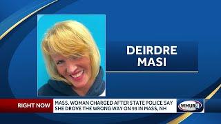 Mass. woman charged after state police say she drove the wrong way on 93 in Mass, NH