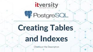Mastering SQL - Postgresql - Creating Tables and Indexes - Indexes for Constraints