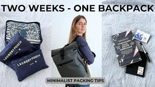 Minimalist pack with me | Travel light with just a backpack