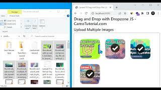 Demo Drag Drop Upload Files in Laravel 9 using Dropzone.js