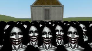 Kuchisake Onna Vs Houses In Garry's Mod! (Part 21)