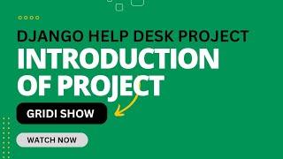 Django Help Desk Ticket System Project Demo.