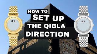 How to set up Qibla direction on Waqting women's watch