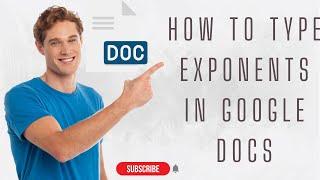 How To Type Exponents In Google Docs