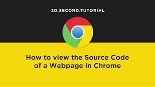 View source code of a webpage in Chrome | Chrome Tutorial #13