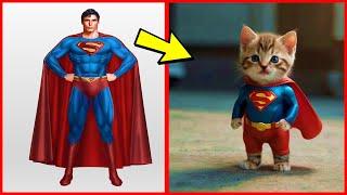 SUPERHEROES but BABY CAT  All Characters (marvel & DC) 2024