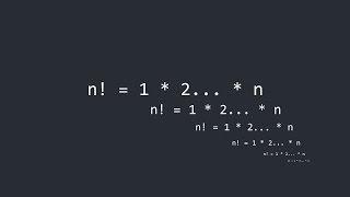 Алгоритм нахождения факториала (Factorial algorithm)