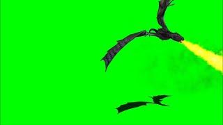 Green Screen Game of Thrones like Dragon 4 / Dragon Attacking
