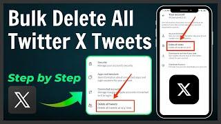 How to Delete All Your Tweets At Once on X Twitter Bulk Delete All Tweets