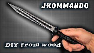 How to make a KNIFE JKOMMANDO Standoff 2 & Warface from wood. DIY KNIFE from a ruler