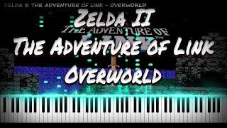 Zelda II The Adventure of Link - Overworld | VIDEO GAME PIANO COVER | PIANO TUTORIAL