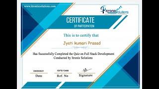 Online quiz on full stack development | full stack development certification course