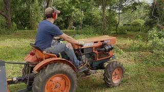 Flail Mowing - Kubota B7100