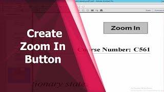 How to Create Zoom In Button in pdf by using adobe acrobat pro