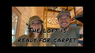 Getting ready for carpet | Circle Drive and outdoor lighting | DIY Debt Free Cabin Build