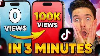 HOW TO GET MORE VIEWS ON TIKTOK VIDEOS FAST IN 2025 | GROW 100K VIEWS ON TIKTOK IN 3 MINUTES