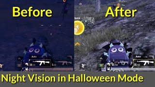 PUBGM || How to use Night Vision in Halloween Mode || Pubg Mobile