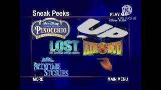 Sneak Peeks Menu to SpongeBob SquarePants Meets Pinocchio 2009 DVD (what if?!)